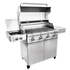 Saber R67SC0017 4-Burner Deluxe Freestanding Infrared Grill With Side Burner, 40-Inches -Kitchen Grill Shop r67sc0017 d 02 20