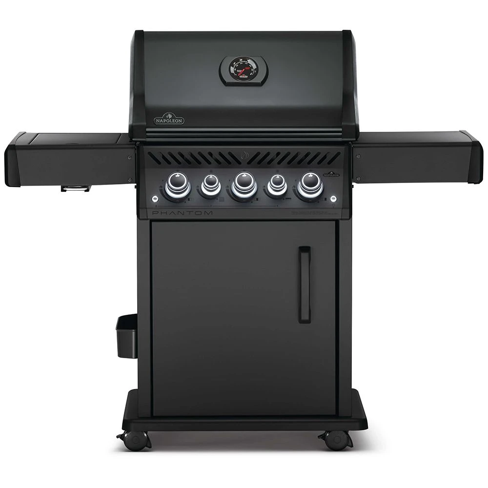Napoleon RSE425RSIBK-1-PHM Phantom Rogue SE 425 Gas Grill On Cart With Infrared Side And Rear Burners 1 Napoleon RSE425RSIBK-1-PHM Phantom Rogue SE 425 Gas Grill On Cart With Infrared Side And Rear Burners