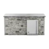 Coyote Ready-To-Assemble 8-Foot Outdoor Kitchen Island With 24-Inch Refrigerator (RTAC-B8-FR)