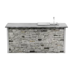 Coyote Ready-To-Assemble 8-Foot Outdoor Kitchen Island With Refreshment Center & Access Door (RTAC-B8-RR) -Kitchen Grill Shop rtac b8 rr sg coy crc csa1724 d 06 22