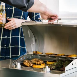 Coyote Ready-To-Assemble 3-Foot Outdoor Kitchen Island With 18-Inch Electric Grill & Access Door (RTAC-E3S) -Kitchen Grill Shop rtac e3s ls a 07 21