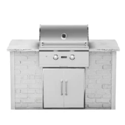 Coyote Ready-To-Assemble 5-Foot Outdoor Kitchen Island With 28-Inch C-Series Gas Grill & Access Doors (RTAC-G5)