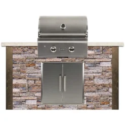 Coyote Ready-To-Assemble 5-Foot Outdoor Kitchen Island With 28-Inch C-Series Gas Grill & Access Doors (RTAC-G5) -Kitchen Grill Shop rtac g5 sb c1c28lp cda2426 a 07 21
