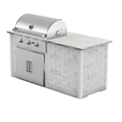 Coyote Ready-To-Assemble 6-Foot Outdoor Kitchen Island With 34-Inch C-Series Gas Grill & Access Doors (RTAC-G6) -Kitchen Grill Shop rtac g6 bw c2c34lp cda2431 c 06 22