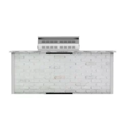 Coyote Ready-To-Assemble 8-Foot Outdoor Kitchen Island With 36-Inch C-Series Gas Grill, 21-Inch Refrigerator, Access Doors & Single Pull-Out Trash (RTAC-G8) -Kitchen Grill Shop rtac g8 bw c2c36ng cbir l cda2431 cstc d 06 22