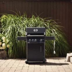 Napoleon RXT425SIBK Rogue XT 425 Black Gas Grill On Cart With Infrared Side Burner, 23.75-Inches -Kitchen Grill Shop rxt425 b lifestyle 1 01 20