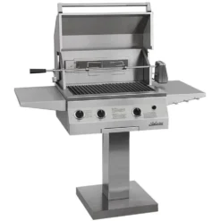 Solaire AGBQ-27 27-Inch Deluxe Grill With Rotisserie On Bolt-Down Post -Kitchen Grill Shop sol agbq 27gxl bdp a 07 20 1