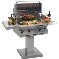 Solaire AGBQ-30 30-Inch Deluxe Grill With Rotisserie On Bolt-Down Post
