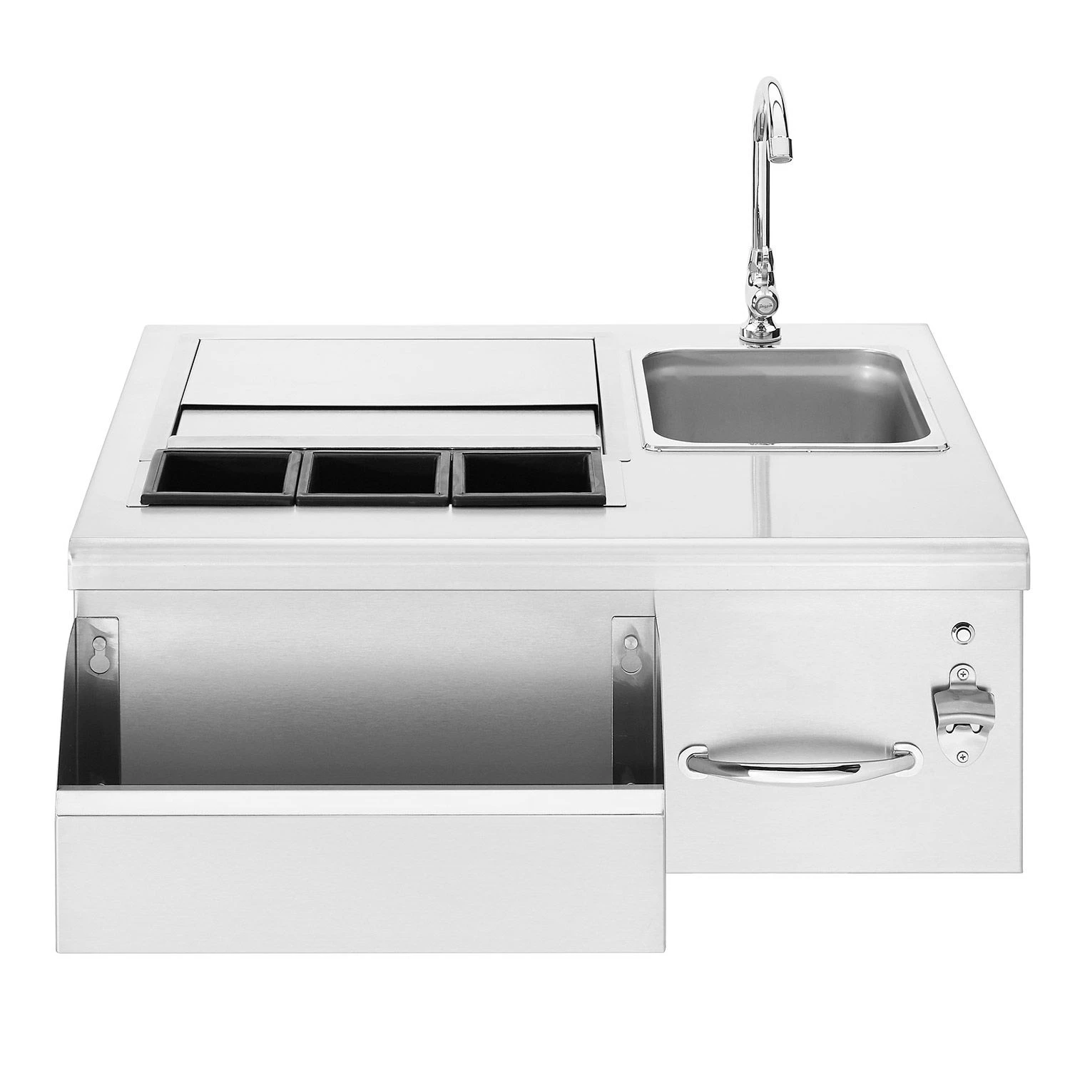 Summerset SSBC-30L Beverage Center & Prep Station With LED Illumination, 30-Inches 2 Summerset SSBC-30L Beverage Center & Prep Station With LED Illumination, 30-Inches - Image 2