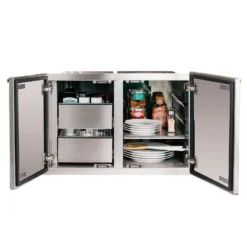 Summerset SSDP-36DC Double Drawer Dry Storage Pantry With Enclosed Cabinet, 36-Inch