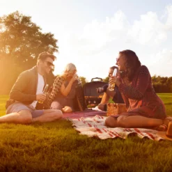 Napoleon TQ285-BL-1 TravelQ Portable Tabletop Gas Grill, Propane -Kitchen Grill Shop tq285 lifestyle warm sunny day