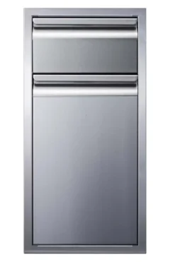 Memphis Grills VGC15BWB1 Single Drawer And Trash Bin Combo Unit, VGC15BWB1