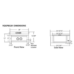 Viking 5 Series Stainless Steel Built-In Gas Power Burner, 20-Inch (VQGPB520) -Kitchen Grill Shop vqgpb520 e 05 21
