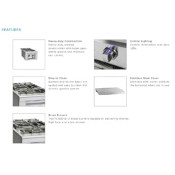 Viking 5 Series Stainless Steel Gas Double Side Burner On Stainless Steel Base, 13-Inch (VQGSB513BSS) 7 Viking 5 Series Stainless Steel Gas Double Side Burner On Stainless Steel Base, 13-Inch (VQGSB513BSS) -Kitchen Grill Shop vqgsb513 b 05 21 3