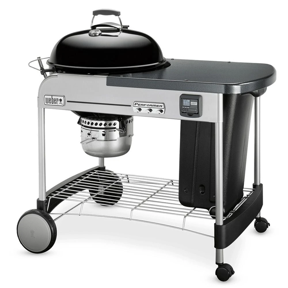 Weber Performer Premium Freestanding Charcoal Grill With Prep Area, 22-Inch (WEB-15401001) 2 Weber Performer Premium Freestanding Charcoal Grill With Prep Area, 22-Inch (WEB-15401001) - Image 2
