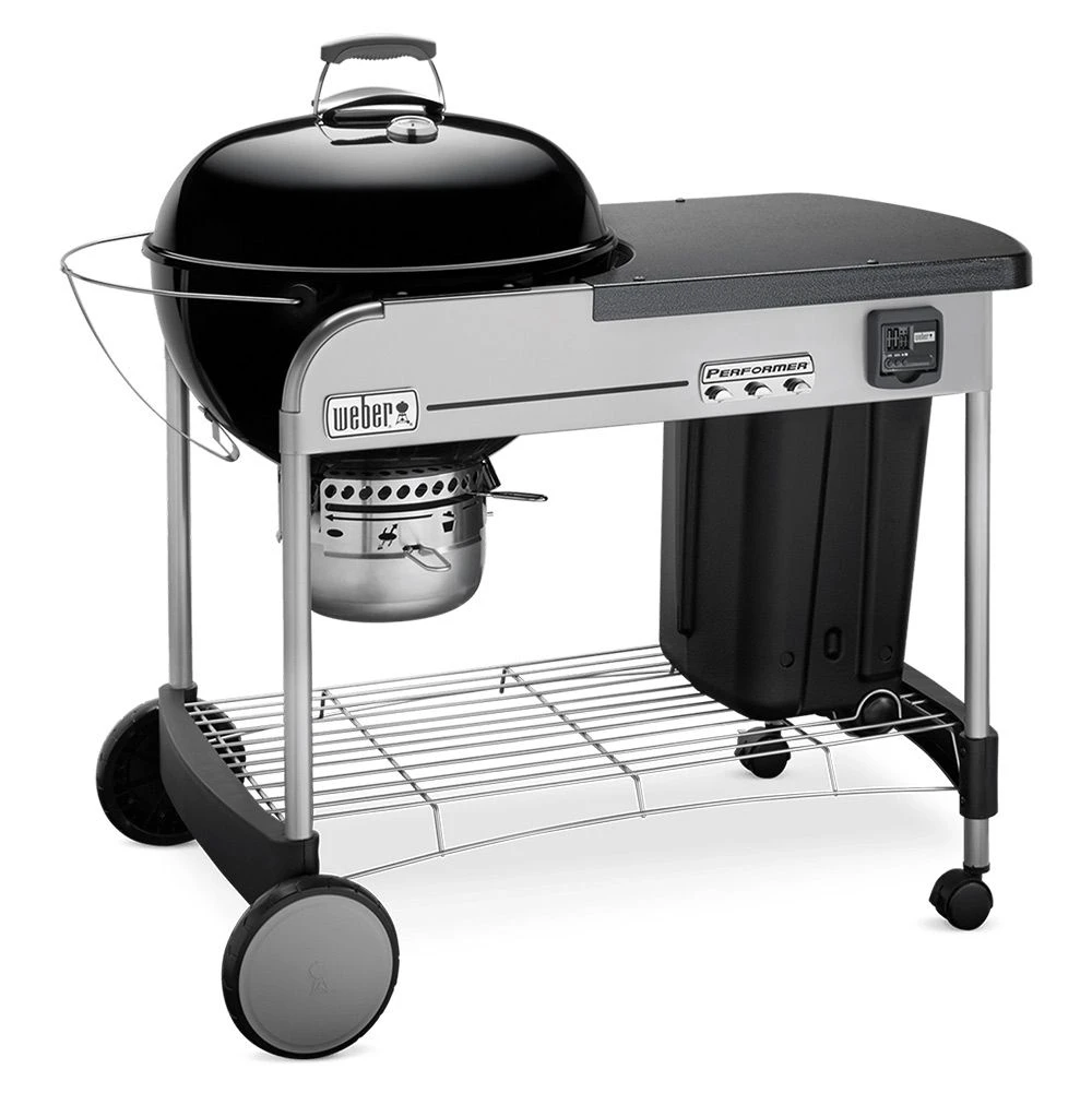 Weber Performer Premium Freestanding Charcoal Grill With Prep Area, 22-Inch (WEB-15401001) 3 Weber Performer Premium Freestanding Charcoal Grill With Prep Area, 22-Inch (WEB-15401001) - Image 3