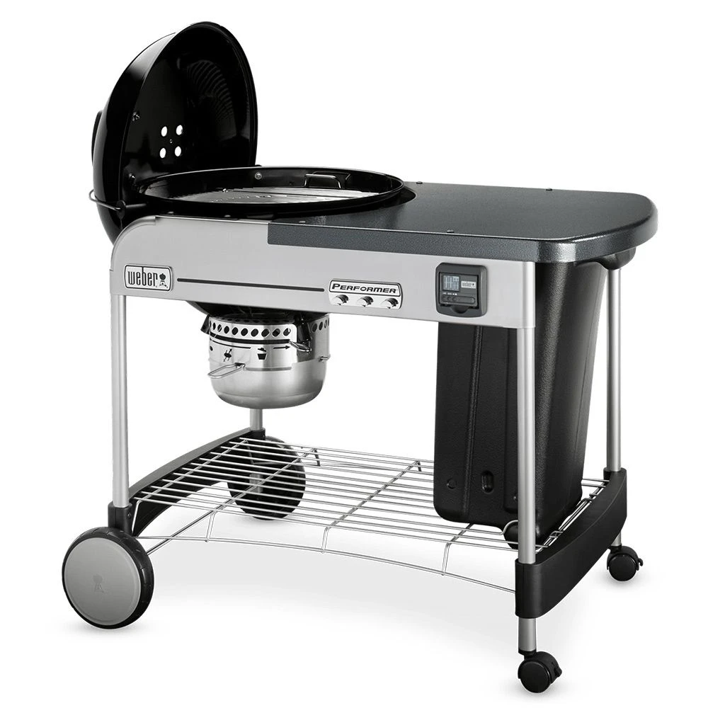 Weber Performer Premium Freestanding Charcoal Grill With Prep Area, 22-Inch (WEB-15401001) 4 Weber Performer Premium Freestanding Charcoal Grill With Prep Area, 22-Inch (WEB-15401001) - Image 4