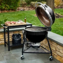 Weber Summit Kamado E6 Freestanding Charcoal Grill, 24-Inch (WEB-18201001) -Kitchen Grill Shop web 18201001 d 05 22