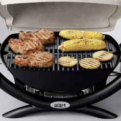 Weber Q1000 Portable Propane Gas Grill On Scissor Cart (WEB-50060001-WEB-6557) -Kitchen Grill Shop web 50060001 feat a 05 22 1