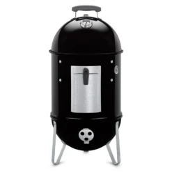 Weber Smokey Mountain Cooker Charcoal Smoker, 14-Inch (WEB-711001)