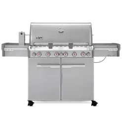 Weber Summit 6-Burner Freestanding Gas Grill With Rotisserie, Sear Station And Side Burner (WEB-E-S-670)