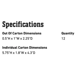 Weber RapidFire Fire Starters, 12pc (WEB-7480) 7 Weber RapidFire Fire Starters, 12pc (WEB-7480) -Kitchen Grill Shop web 7480 spec a 05 22